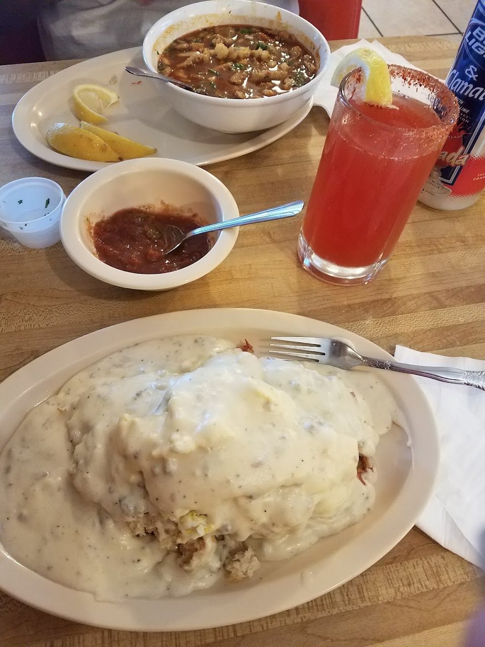 Comfort food menu with deli sandwich options.
