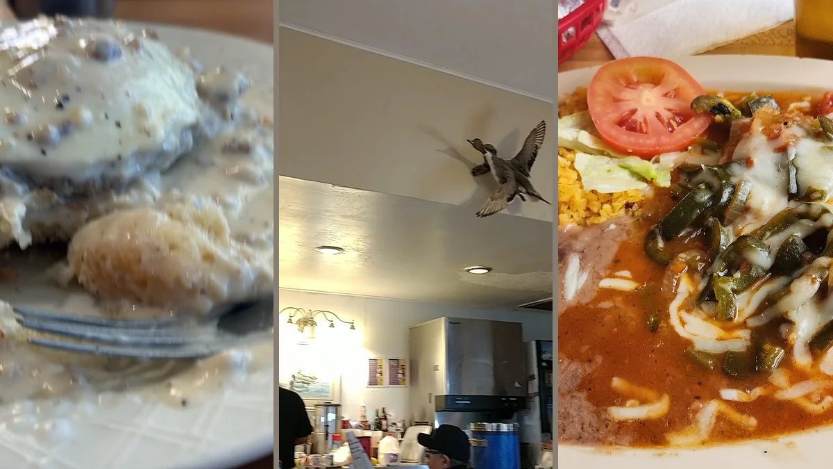 American comfort food served on a diner plate.